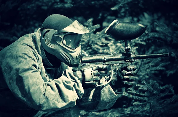 Joueur de Paintball — Photo