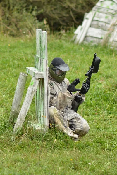 Paintball sport speler — Stockfoto