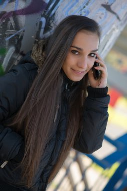 Genç güzel kadın.