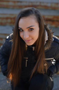 Genç güzel kadın.