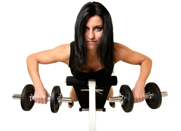 체중이 나가는 젊은 여자 — 스톡 사진