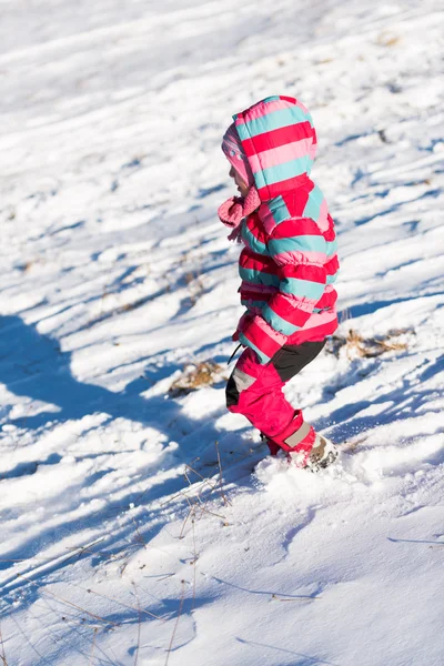 Kız kış eğleniyor — Stok fotoğraf