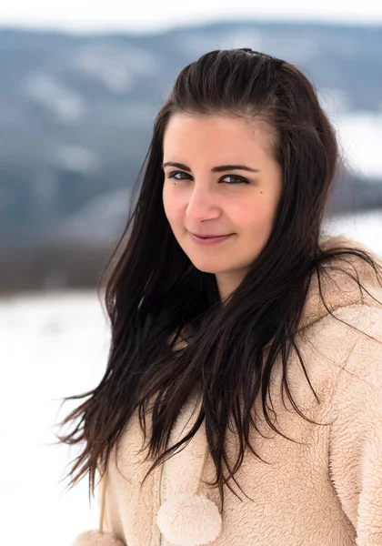 女性スノーボーダー屋外 — ストック写真
