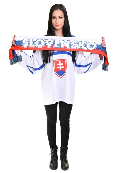 Slovenská fanynka — Stock fotografie