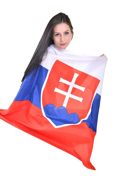 Slovenská fanynka — Stock fotografie
