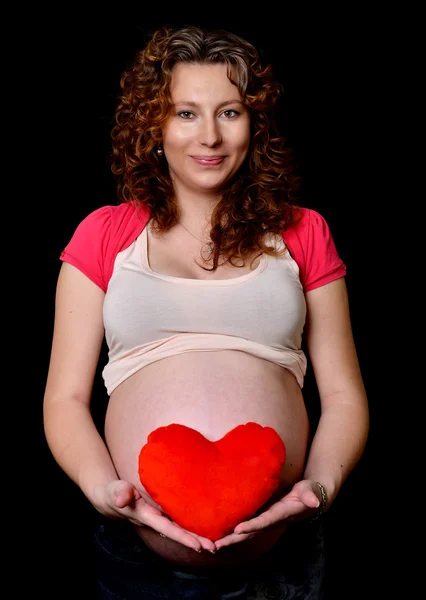 Mujer embarazada hermosa — Foto de Stock