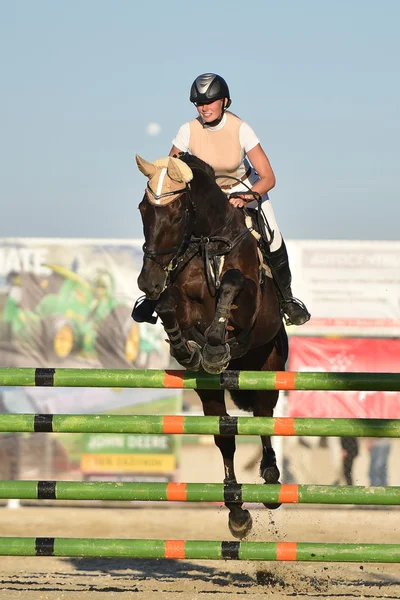 Spectacle de saut à cheval — Photo