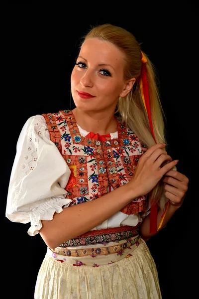 Slowaakse foklore vrouw — Stockfoto
