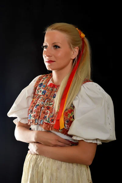 Slovakian foklore woman — Stock Photo, Image