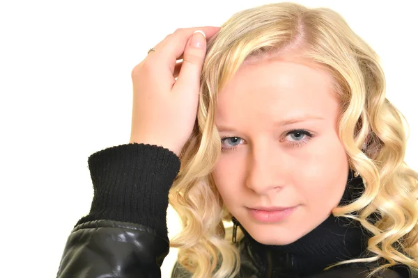 Blond sexig kvinna porträtt — Stockfoto