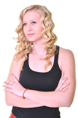 sarışın seksi kadın kılığında