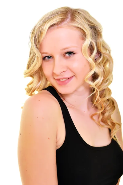 Vacker blond flicka — Stockfoto