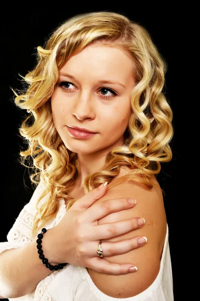 Portrét mladé blondýny — Stock fotografie