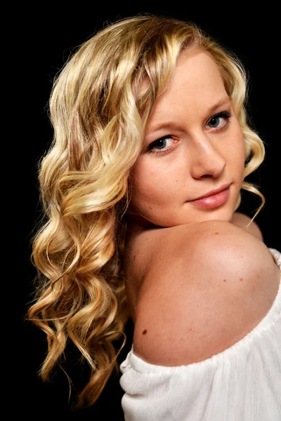 Portrait of young blonde woman — Stock Photo, Image