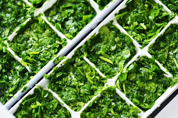 Parsley in freezer box — Stock Photo, Image