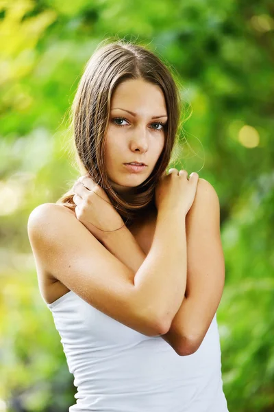 Retrato de mujer hermosa — Foto de Stock