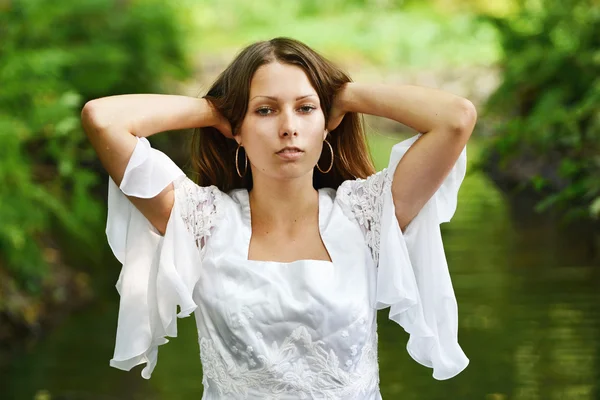 Ritratto di bella sposa — Foto Stock