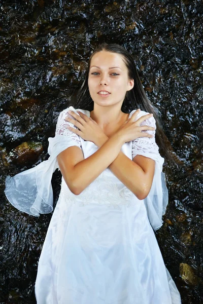 Retrato de noiva bonita — Fotografia de Stock