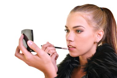 Genç güzel kadın.