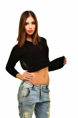 Genç güzel kadın.