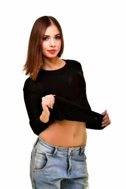 Genç güzel kadın.