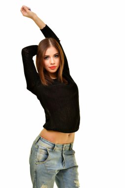 Genç güzel kadın.