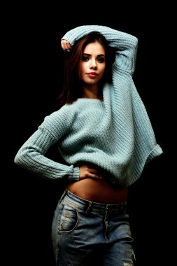 Genç güzel kadın.