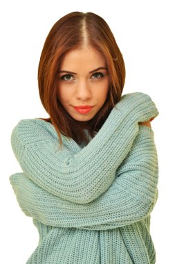 Genç güzel kadın.