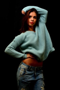 Genç güzel kadın.