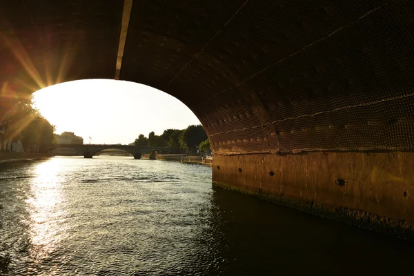 Parigi, ponte sul fiume Senna — Foto Stock