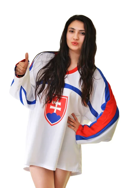 Slowakischer Fan — Stockfoto