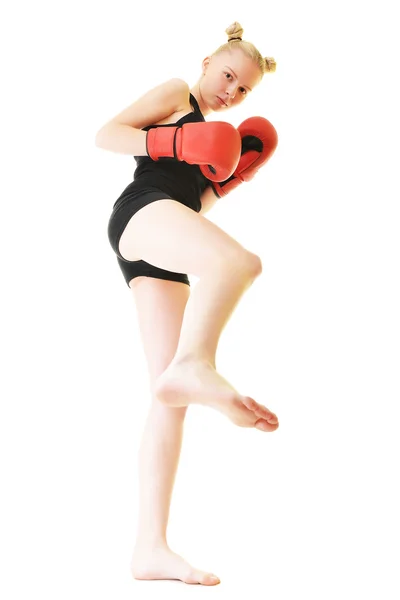 Attractive Female Boxer — Stock Photo, Image
