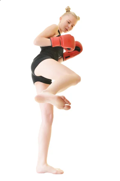 Attractive Female Boxer — Stock Photo, Image