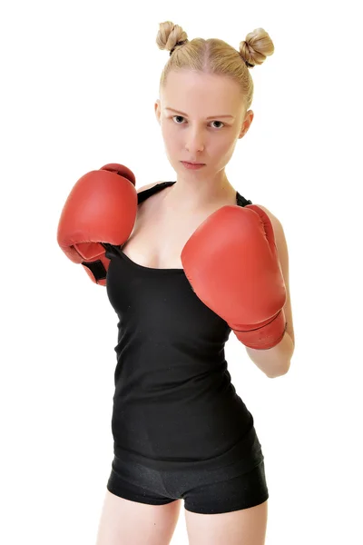 Attractive Female Boxer — Stock Photo, Image