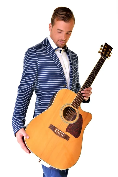 Guitarra Professor isolado — Fotografia de Stock