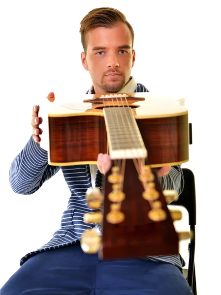 Guitarra Professor isolado — Fotografia de Stock