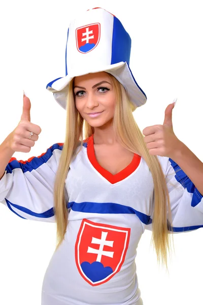 Güzel Slovakça fan — Stok fotoğraf