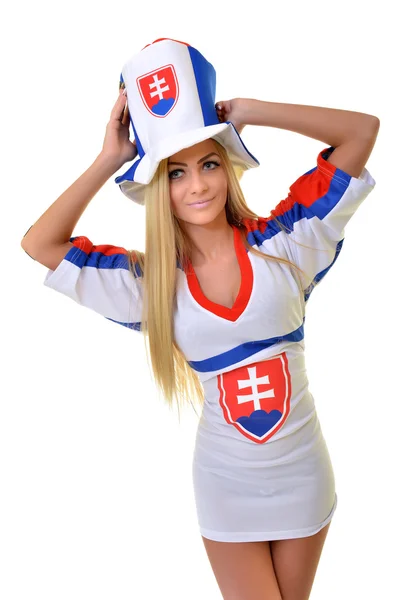 Güzel Slovakça fan — Stok fotoğraf