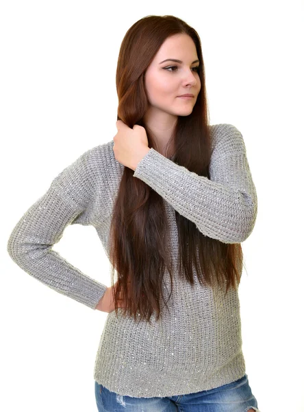 Retrato de mujer feliz sonriente — Foto de Stock