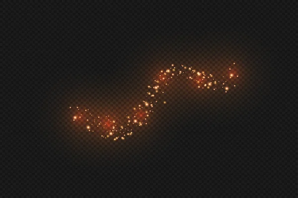 Étoile Noël Forme Comète Sur Fond Sombre — Image vectorielle
