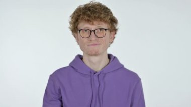 Tamam. İmza: Kızıl saçlı genç adam, Beyaz Arkaplan