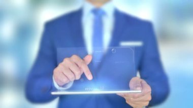 Kontrol Altında, Hologram Konsepti olan İşadamı