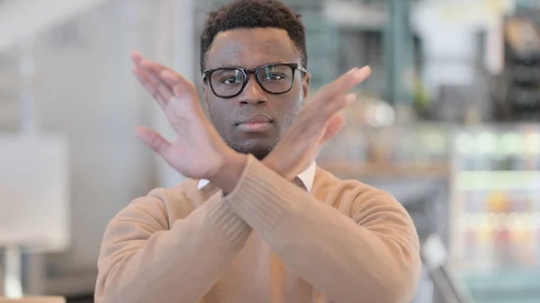 Popírání gesta Afroameričana — Stock fotografie