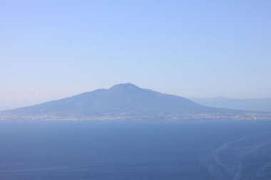 Görünümü üzerinde büyük Vezüv Yanardağı, Naples, İtalya.