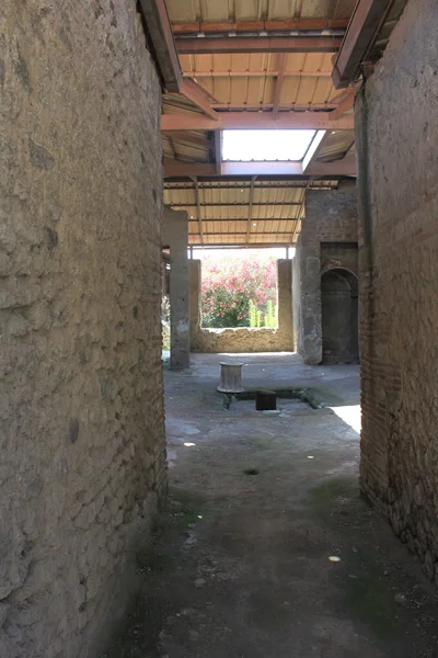 Fragmentos de ruinas de Pompeya. Antigua ciudad romana . —  Fotos de Stock