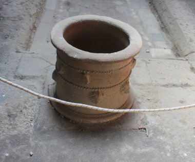 Pompei'nin kalıntıları parçaları. Antik Roma kenti İtalya ' Vezüv Yanardağı ve patlama öldü.