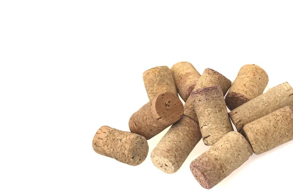 Weinkorken Aus Halbherbem Wein Korken Aus Weißwein Und Korken Aus — Stockfoto