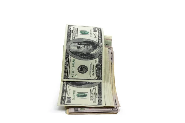 American Dollars Isolated White Background — Stock Photo, Image