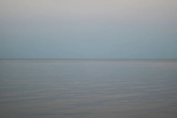 Imagem Abstrata Mar Céu Azul Noite Pôr Sol Com Suavidade — Fotografia de Stock