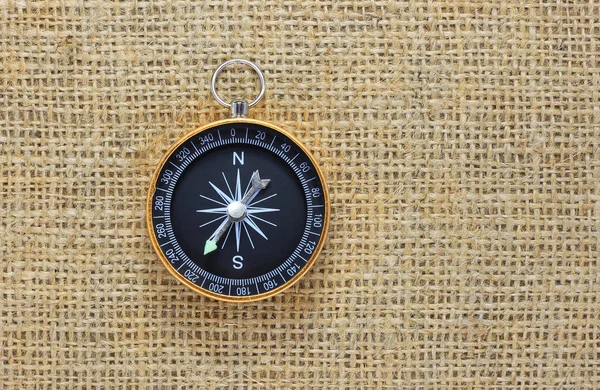 Rund Kompass Brun Rapa Bakgrund Som Symbol För Turism Med — Stockfoto